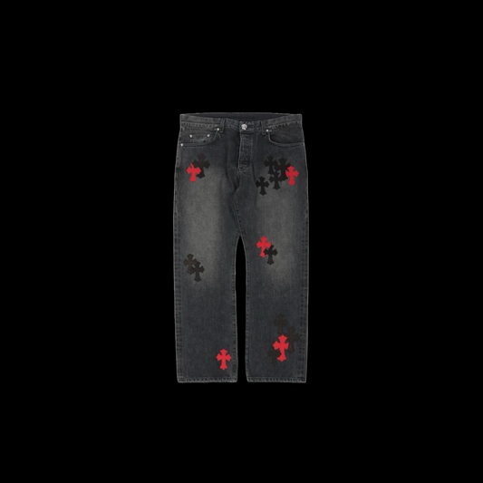 JEANS CHROME HEARTS